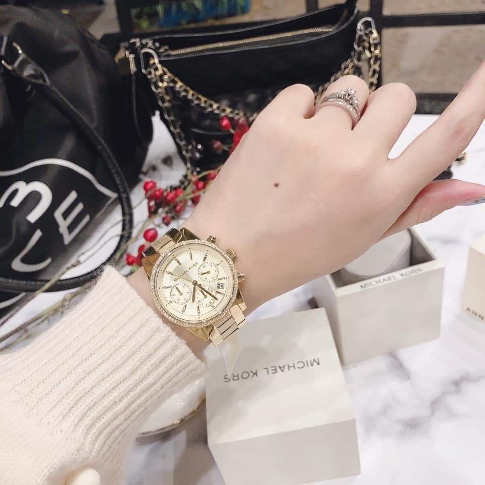 Đồng hồ Michael Kors nữ chính hãng dạng lắc tay xinh xắn 36mm  DWatch  Authentic