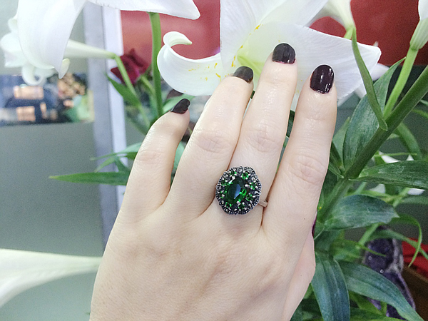 Nhẫn bạc nữ đính đá RI-2558