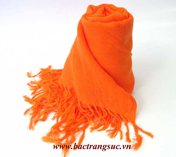 Khăn Pashmina màu cam