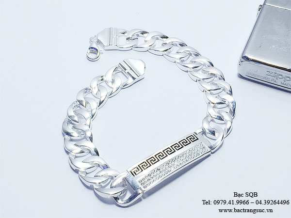 Lắc tay bạc nam BRA-1240
