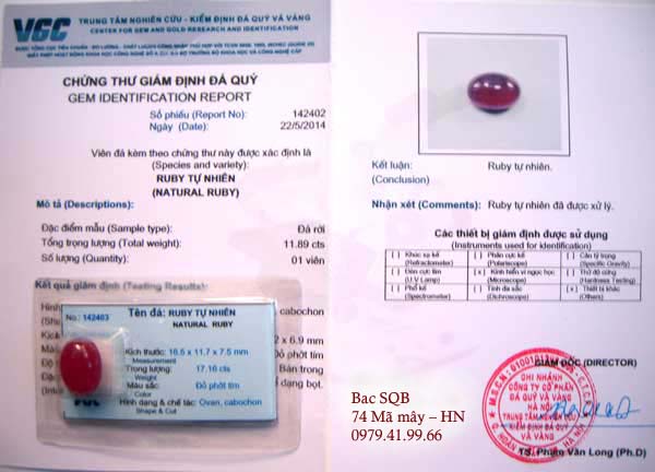Ruby tự nhiên châu phi đẹp 