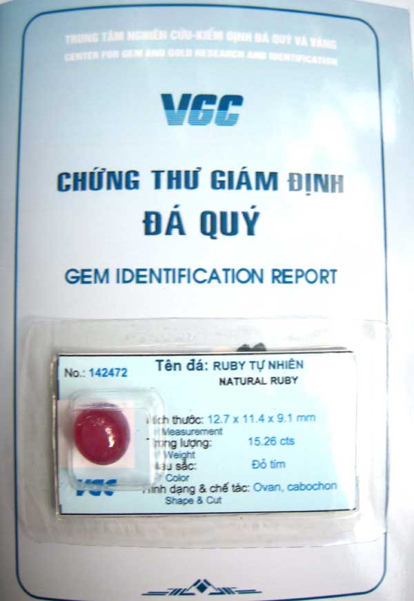  Đá Ruby - viên đá may mắn,hạnh phúc. 