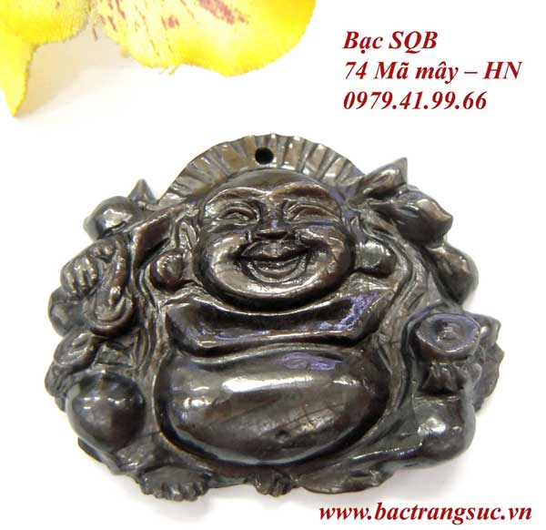 Phật Di lặc đá Saphire tự nhiên mang lại TÀI LỘC 