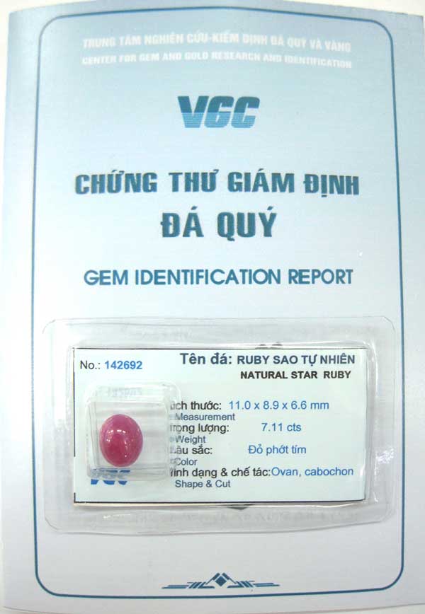  Đá Ruby Sao tự nhiên , viên đá hiếm 