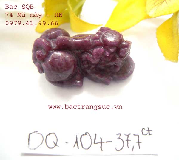Tỳ hưu đá Ruby tự nhiên mang tài lộc cho bạn