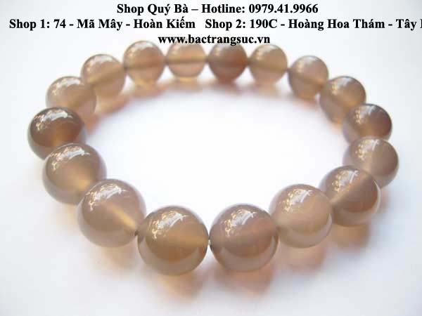 OFF 15% - Vòng tay đá thạch anh khói trẻ trung