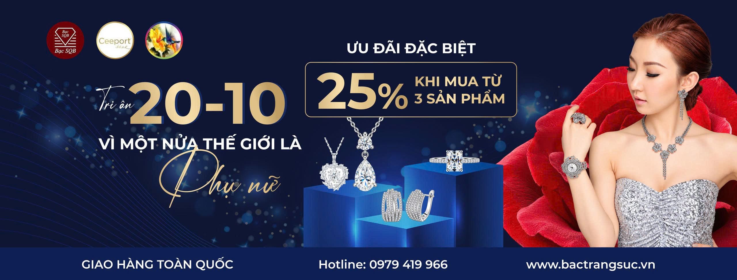 Bạc trang sức SQB - Khuyến mãi Sale up to 70%