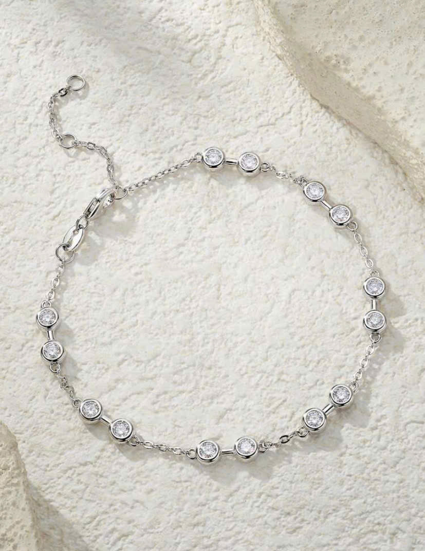 LẮC BẠC KIM CƯƠNG MOISSANITE MOI- 62