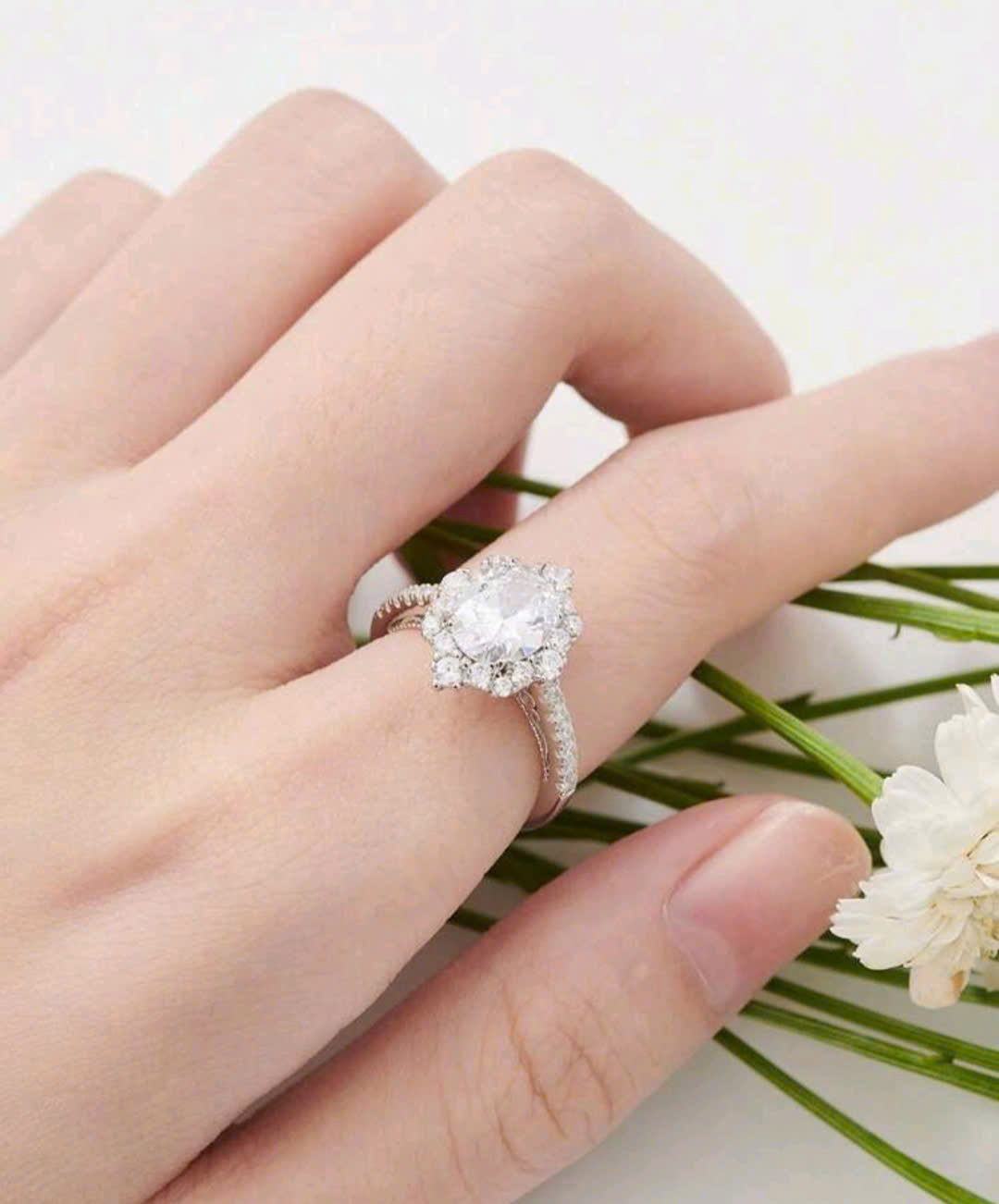NHẪN BẠC KIM CƯƠNG NHÂN TẠO MOI-80